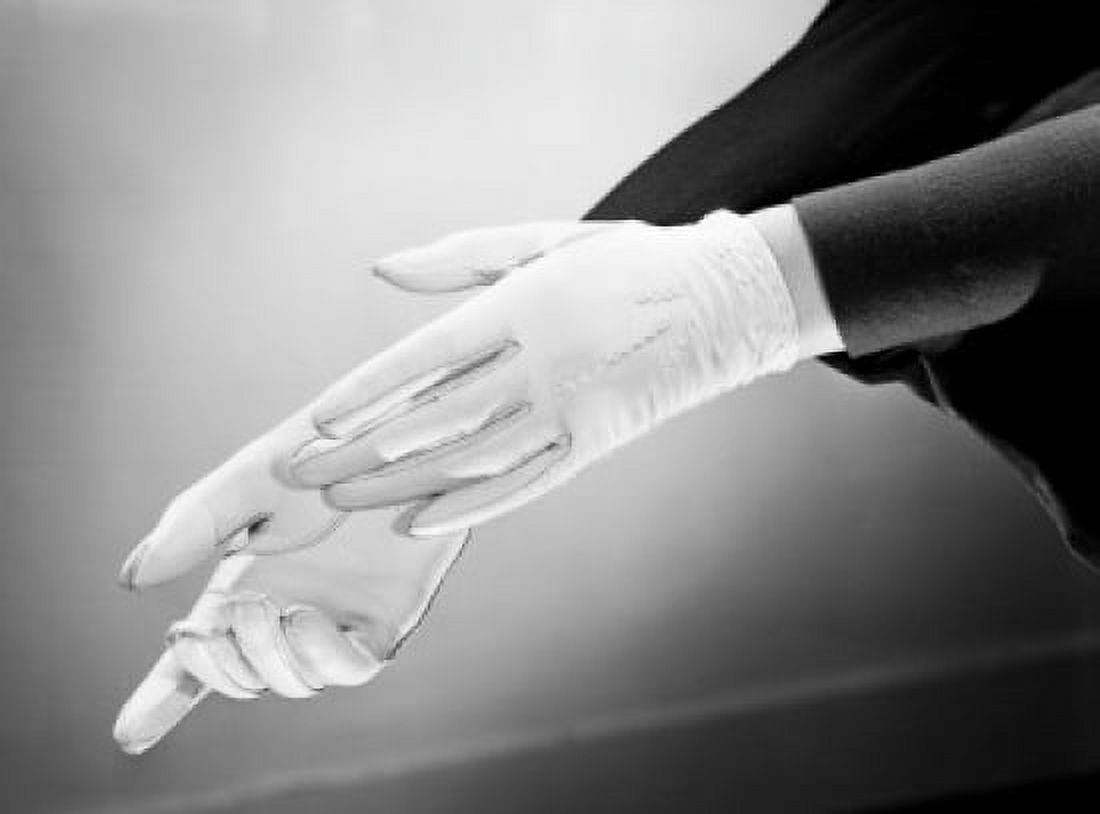 Woman putting gloves Canvas Art -  (18 x 24)