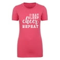 thumbnail image 1 of Woman's Cheer Day T-shirts, Woman's Crew neck shirts, Cheer Shirts - Eat Sleep Cheer, 1 of 1