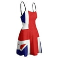 Woman's Dress British Flag Union Jack Women's Sling Dress Graphic The