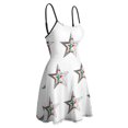 thumbnail image 1 of Woman's Dress Star Grunge Style Flag Of Algeria Women's Sling Dress Premium Woman's Gown Funny, 1 of 5