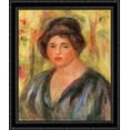 thumbnail image 1 of Woman`s Head 28x34 Large Black Ornate Wood Framed Canvas Art by Pierre Auguste Renoir, 1 of 2