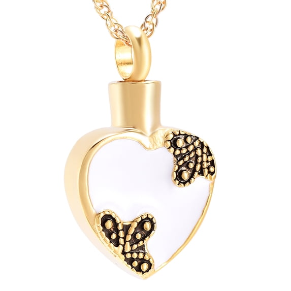 Woman's Heart Memorial Cremation Jewelry for Ashes Urn Necklace Lockets for Human Ashes Pet Ashes Holder