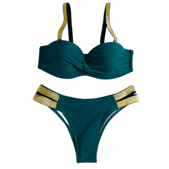 Woman's Lightly Padded Bandeau Swimsuit Top Timeless Diva