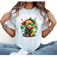 thumbnail image 1 of White S-5XL&nbsp;Retro Playful Festive St. Patrick's Highland Cow Print Tshirt Graphic Tees Shirts St. Patrick's Day Vintage Flea Market Festive Styling Tops, 1 of 4