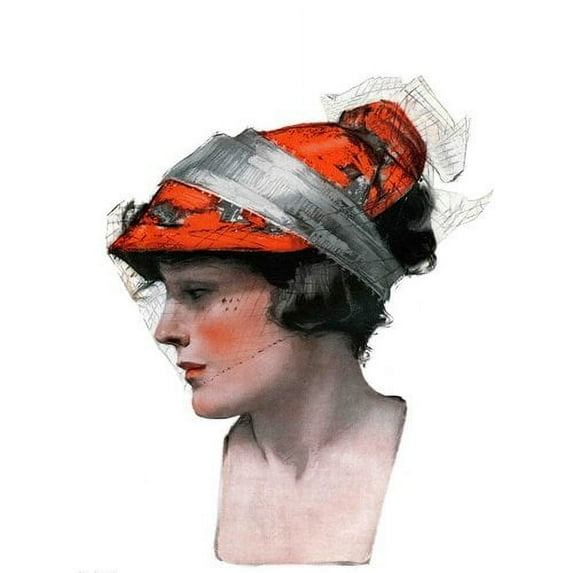 "Woman's Profile" Painting Print on Wrapped Canvas