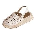 thumbnail image 1 of Woman's Sandals Oofos Recovery Slides for Women Sandal for Women Women's Fashion Casual All-Match Solid Color Hollow Spring And Summer Style Fashionable Thick-Soled Wedge Sandals Beige, 1 of 7