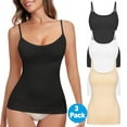 thumbnail image 1 of 3 Packs Sheryer Women's Shapewear Top,Tummy and Waist Control Body Shapewear Camisole for Women,Sizes S-XXL, 1 of 6