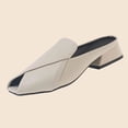 thumbnail image 1 of Woman's Slippers Women's Fashionable Casual Spring And Summer Versatile Beach Wedge Solid Color Peep-Toe Open-Toe Slippers,Beige,38, 1 of 9