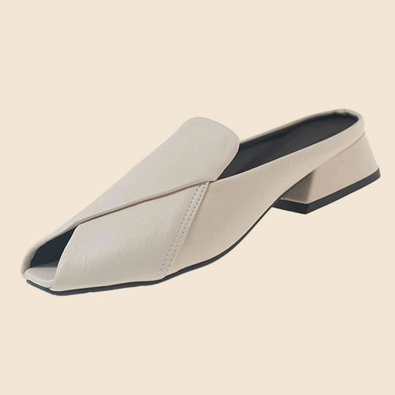 Woman's Slippers Women's Fashionable Casual Spring And Summer Versatile Beach Wedge Solid Color Peep-Toe Open-Toe Slippers,Beige,38