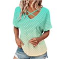 thumbnail image 1 of Woman's Summer Tops V Neck Summer Tops Womens Tee Shirt Tops Short Sleeve Cute Tops for Women Summer Deals of The Day, 1 of 8