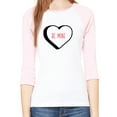 thumbnail image 1 of Woman's Valentine's Day Raglan Shirt, Woman's Raglan Shirts, Valentines Shirts - Be Mine, 1 of 1
