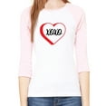 thumbnail image 1 of Woman's Valentine's Day Raglan Shirt, Woman's Raglan Shirts, Valentines Shirts - XOXO, 1 of 1
