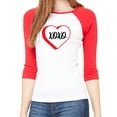 thumbnail image 1 of Woman's Valentine's Day Raglan Shirt, Woman's Raglan Shirts, Valentines Shirts - XOXO, 1 of 1
