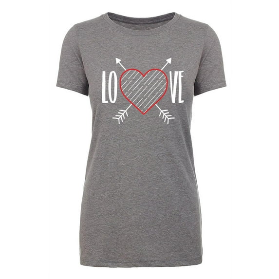 Woman's Valentine's Day T-shirts, Woman's Crew neck shirts, Valentines Shirts - Love
