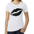 thumbnail image 1 of Woman's lips short Sleeve tee, Trendy T-shirts, Cute shirts for woman, 1 of 2