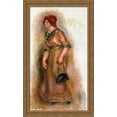 thumbnail image 1 of Woman with Bag 24x40 Large Gold Ornate Wood Framed Canvas Art by Pierre Auguste Renoir, 1 of 2