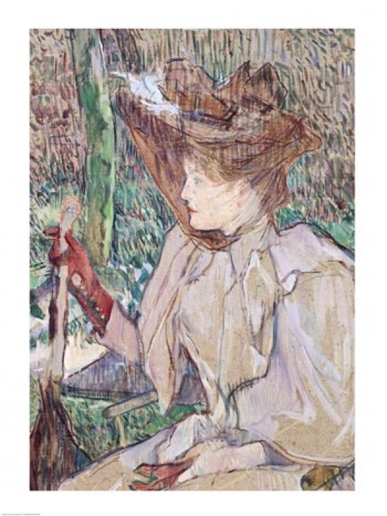 Woman with Gloves 1891 Canvas Art - Henri de Toulouse-Lautrec (18 x 24)