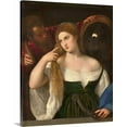 thumbnail image 1 of Woman with a Mirror 1515 by Titian Woman with a Mirror Titian Classic Art Canv, 1 of 2