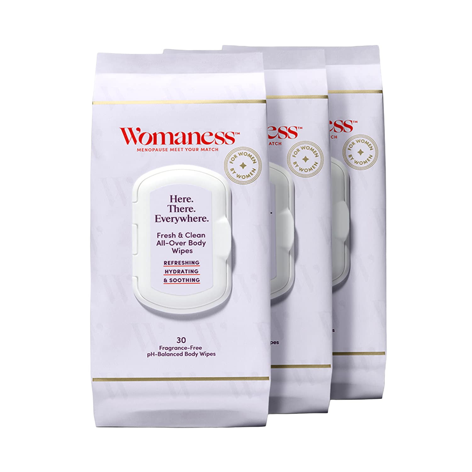 Womaness Here There Everywhere Feminine Wipes Menopause Support
