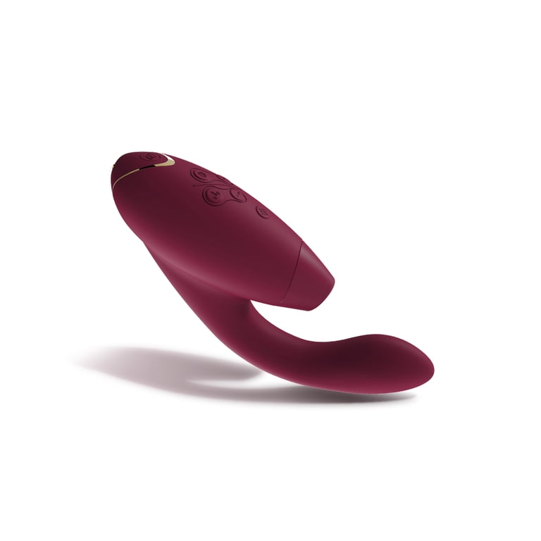 Womanizer Duo Dual Massager with Pleasure Air Stimulation, Bordeaux -  Walmart.com