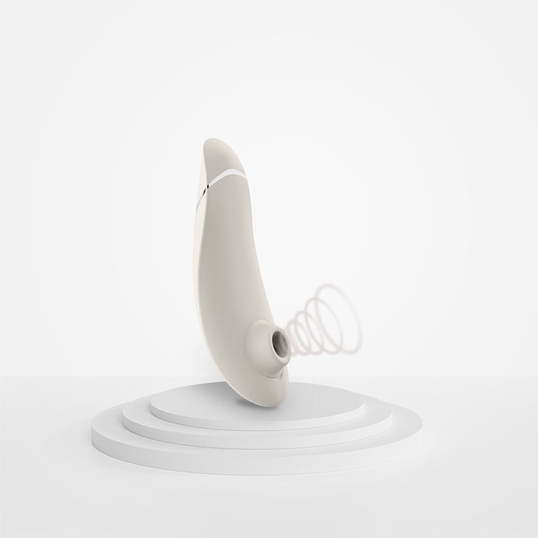 Womanizer PREMIUM 2 Pleasure Air Stimulator with Smart Silence Suction  Vibrator, Warm Grey