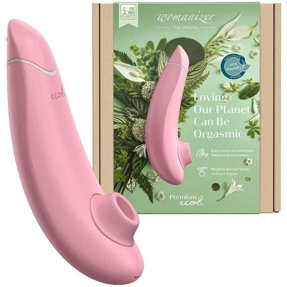 Womanizer Premium Eco, Eco-Friendly Clitoral Stimulator with Pleasure Air Technology & Smart Silence - Rose