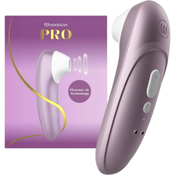 Womanizer Pro Clitoral Stimulator, Silky Silicone, Women's