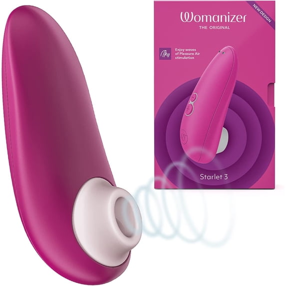 Womanizer STARLET 3 Pleasure Air Stimulator Suction Vibrator, Pink