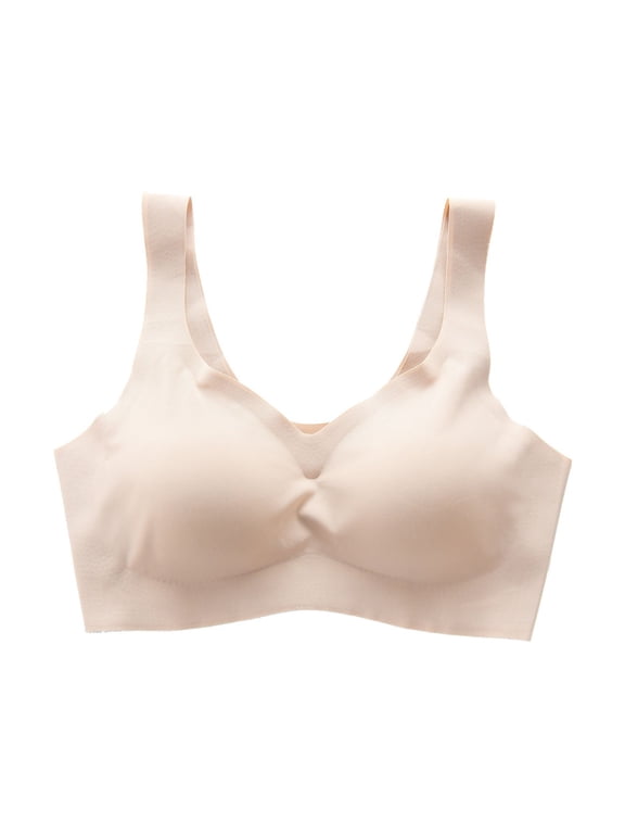 Womans Bras Pullover Bra Feature V-Neck Demi & Balconette Bra Style W-928 Beige XL