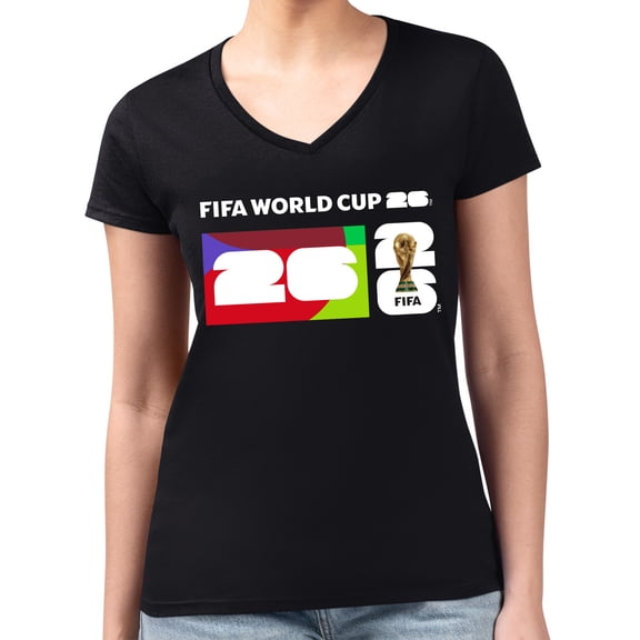 FIFA World Cup 2026 Women's Black Box Graphic Soccer Tee