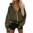 thumbnail image 1 of Womans Hoodie Green Zip Up Hoodie Womens Long Sleeve Casual Pullover Hoodies for Women Cute Womens Hoodies M, 1 of 5