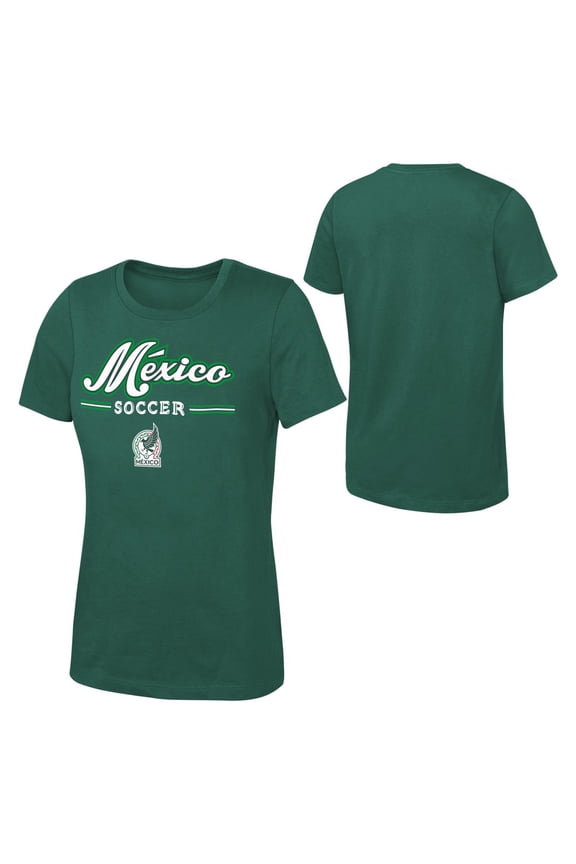 National Team Women's Green Script Logo Soccer Tee