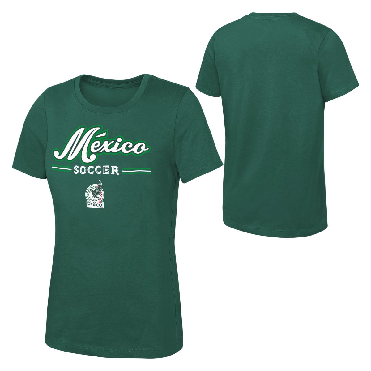 National Team Women's Green Script Logo Soccer Tee