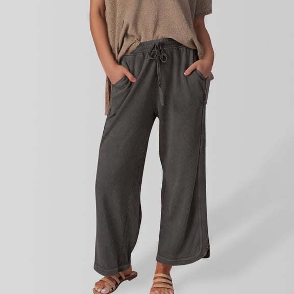 Womans Pants High Waisted Trousers Baggy Grey Pants Women Casual Comfy Dress Pants Women's Fashion