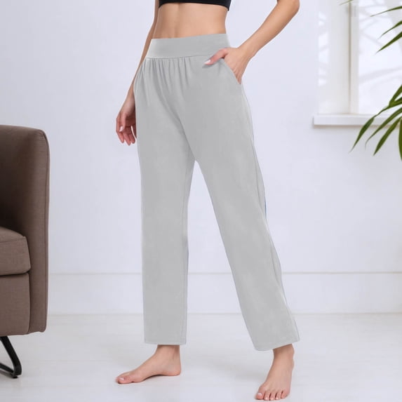 Womans Pants Straight Leg Baggy Grey Pants Women Casual Comfy Dress Pants Womens Outfits
