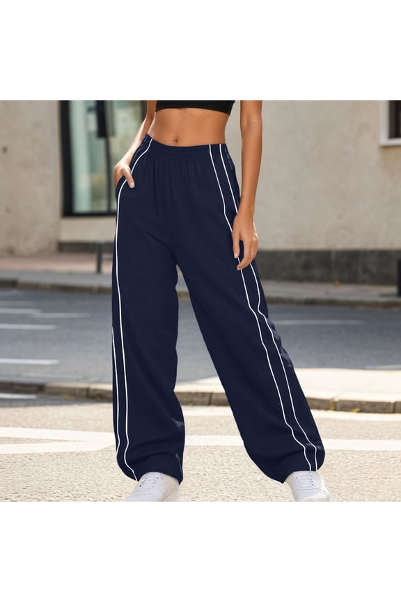 Womans Pants Straight Leg Baggy Navy Pant Womens Pants Casual Comfy Dress Pants Holiday Pants for Women