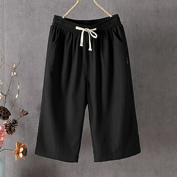 Womans Pants Wide Leg Baggy Pant Capri Slacks Casual Outfits Soft Pants Womans Dress Pants