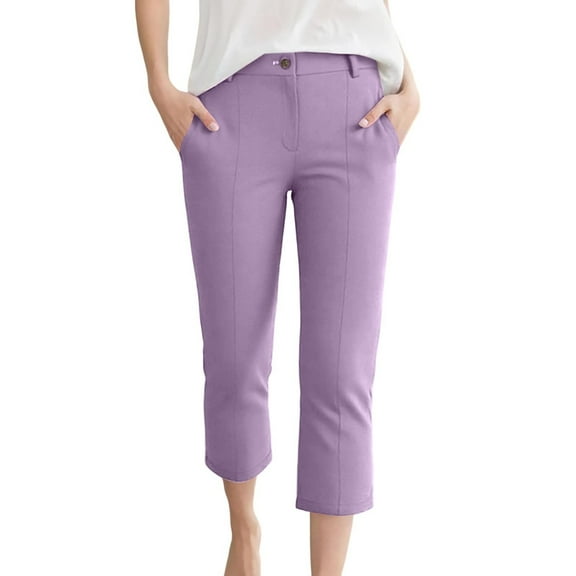 Womans Pants Wide Leg Straight Baggy Pants Capri Pants Casual Outfits Comfy Dress Pants Women Outfits