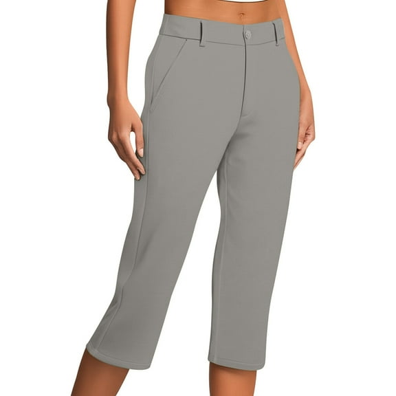 Womans Pants Wide Straight Leg Baggy Pants Capri Slacks Women Casual Comfy Clothes Trendy Womens Pants