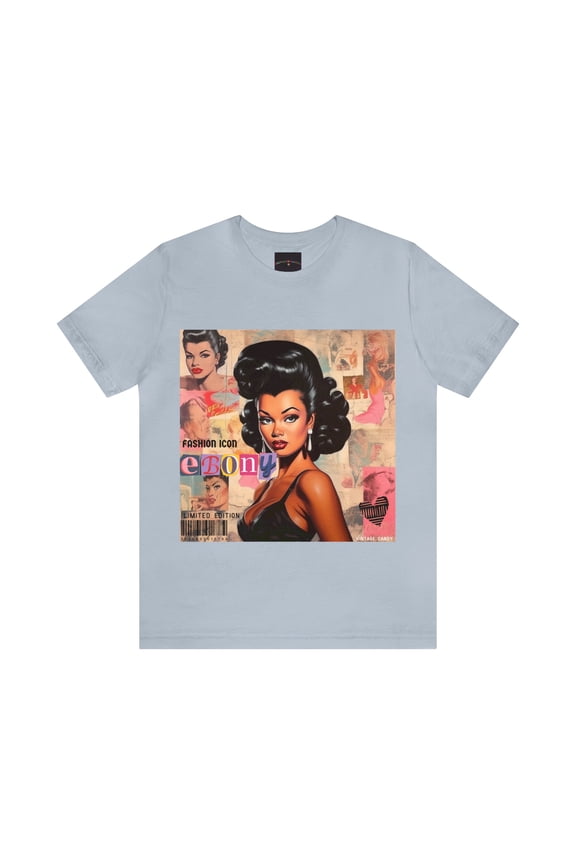 Womans Retro Fashion Icon Magazine Cover Graphic Tshirt