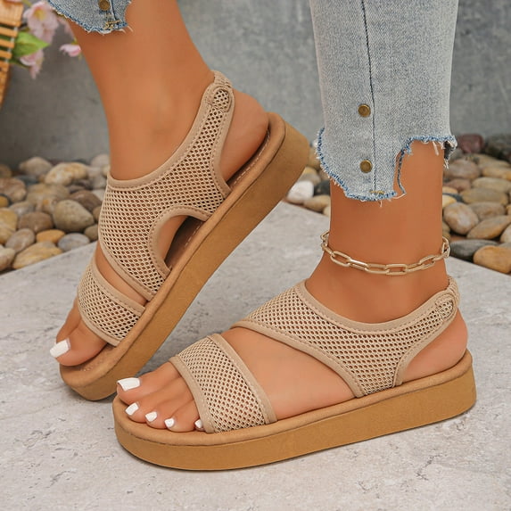 Womans Sandles Oofos Recovery Sandals Women Fashion Women Casual Round Head Sandals Comfy Beach Casual Shoes Yellow