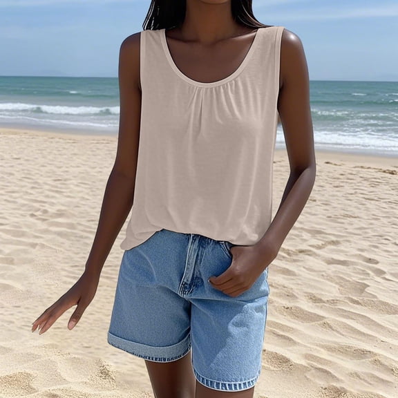 Womans Tank TopsSexy Loose Fit Sleeveless Vest – Lightweight Comfortable Casual Tank Top