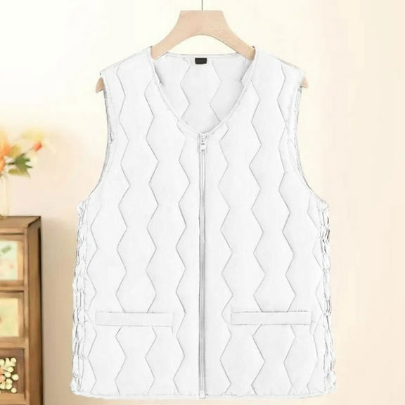 Womans Vest Puffer Vest Full Zip Sleeveless Vest Womens Vests Lightweight Winter Vests Womans Clothes
