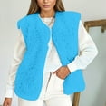 thumbnail image 1 of Womans Vests Vest Women Button Down Sleeveless Fuzzy Winter Vest Womens Outfits, 1 of 4