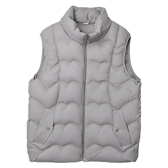 Womans Vests Puffer Vest Women Full Zip Sleeveless Vest Lightweight Vests Fall Vest Warm Vest for Women