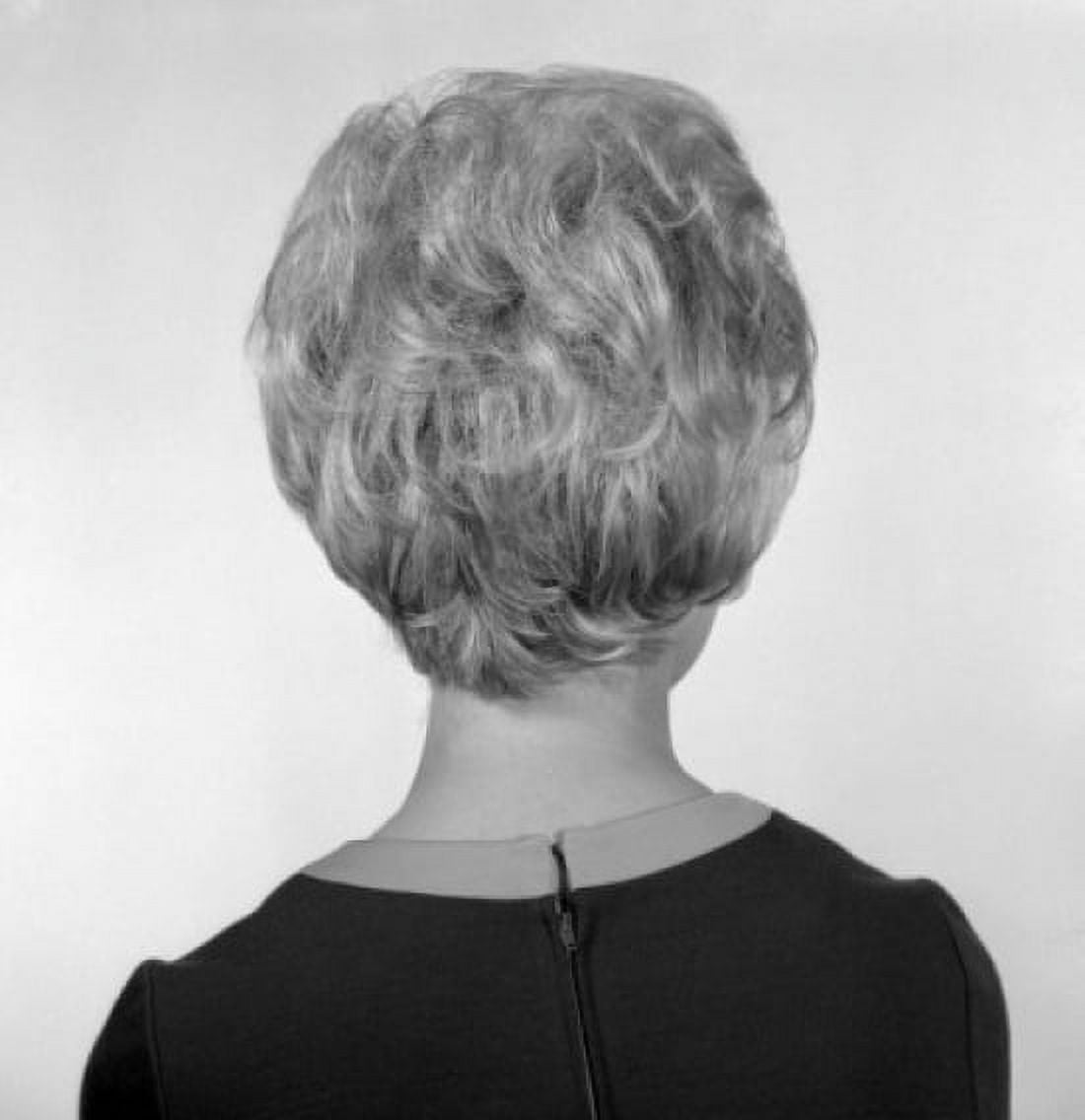 Womans head rear view Canvas Art - (24 x 36)