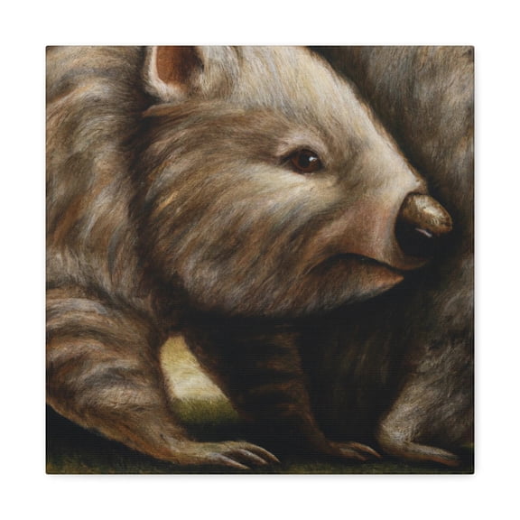 Wombats in Classic Garb - Canvas