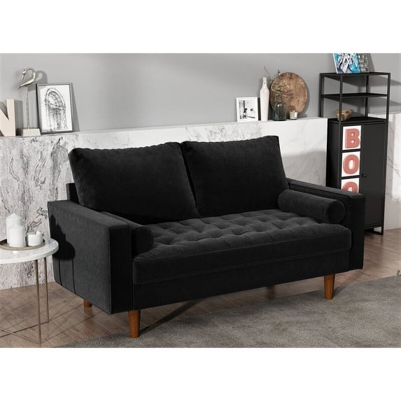 Womble 50.3'' Velvet Square Arm Loveseat
