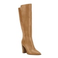 thumbnail image 1 of Wome Knee High Boots Wide Calf Stacked Block Heel Pointed Toe Riding Boots, 1 of 3