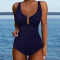 thumbnail image 1 of Women 1 Piece Swimwear Sexy Swimsuit Push Up High Waisted Bathing Suit Training Swimwear Bathing Sport Control Swimsuit Swimwear Green Bikini Sports Bras High Waist Swimsuit Bikini Tee Shirt White, 1 of 4